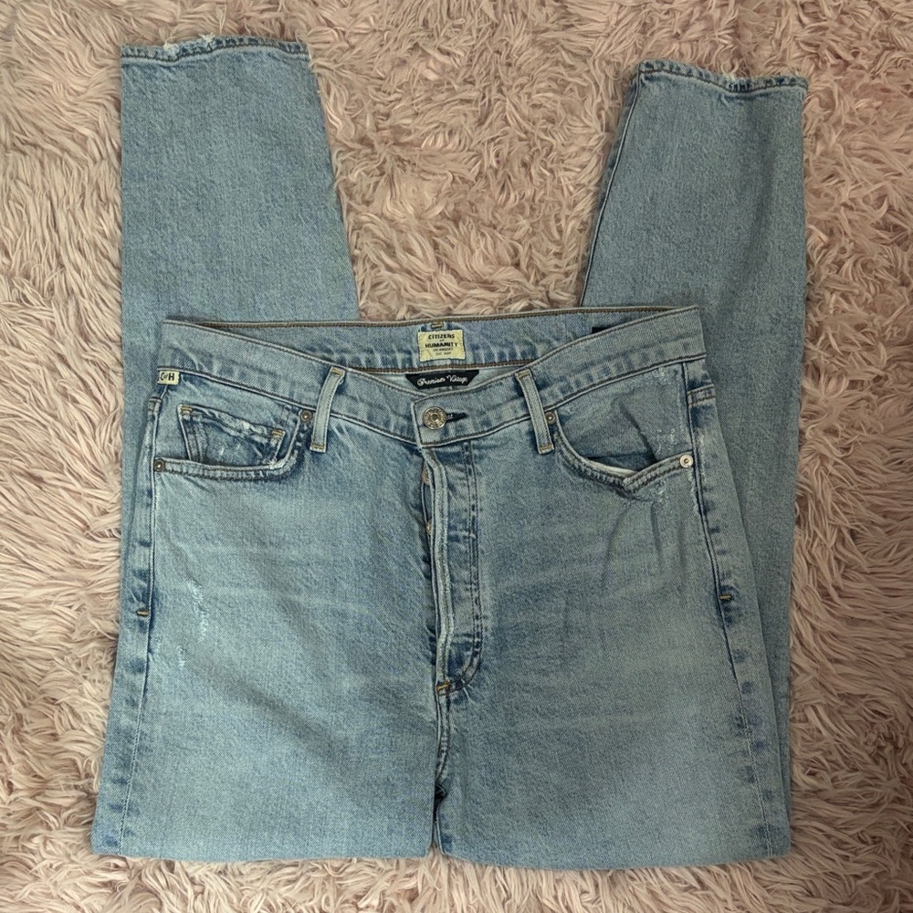 Citizens Of Humanity Sky Blue Relaxed Jeans